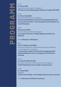 József Mindszenty 1975-2025 Programm-3